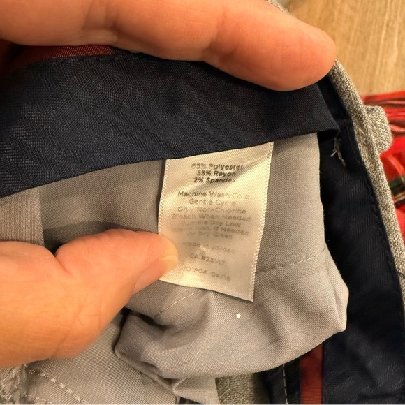 Talbots Hampshire Straight Ankle Pants Women’s Sz 12 Grey Rattan Neutral Office - Picture 5 of 9